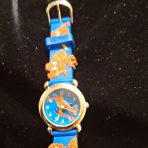 Blue Children's Spiderman Watch with Spider Design